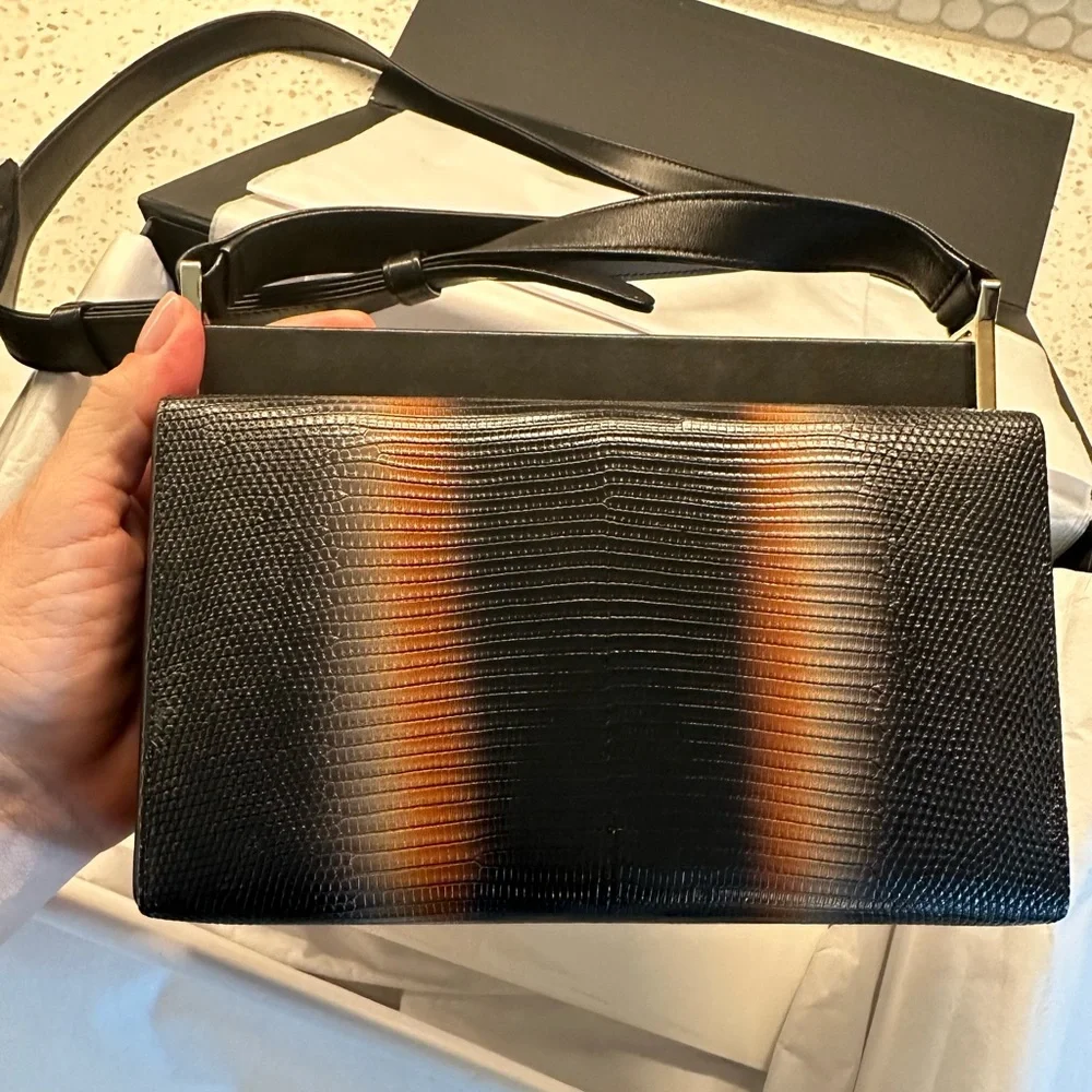 Chanel bag evening, box exotic lizard last exotic collection made FULL SET Rare